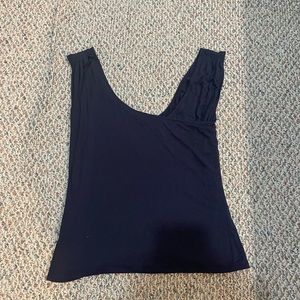 Tahari navy top